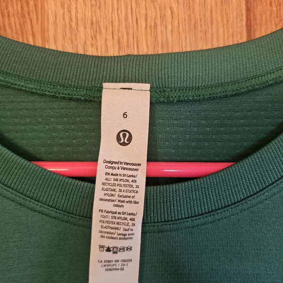 Lululemon Women’s Swiftly Relaxed Long-Sleeve Shirt Size 6 Cascadia Green CASG - Picture 3 of 4